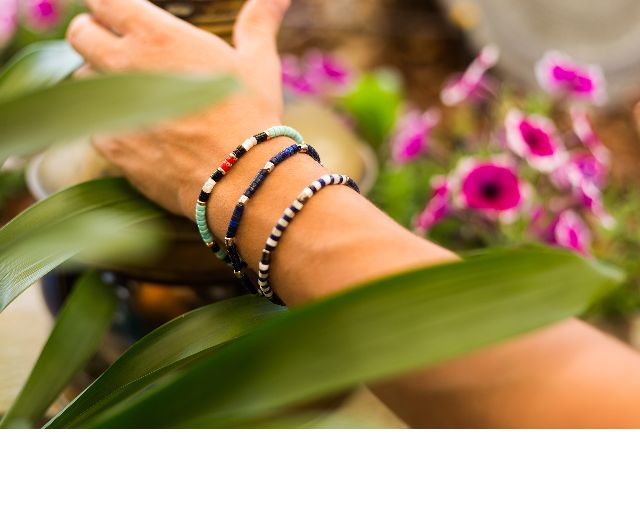 Bracciale Argento Brunito Con Onice Blu E Madreperla Selezione Zanolli 167342 726br132813