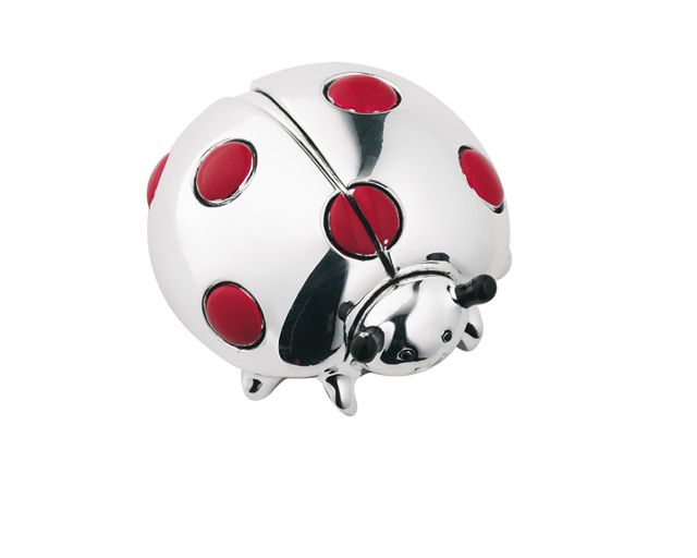 Ladybug large with red enamel
