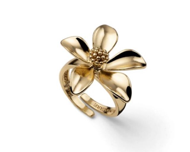 Ring classica in gilded bronze