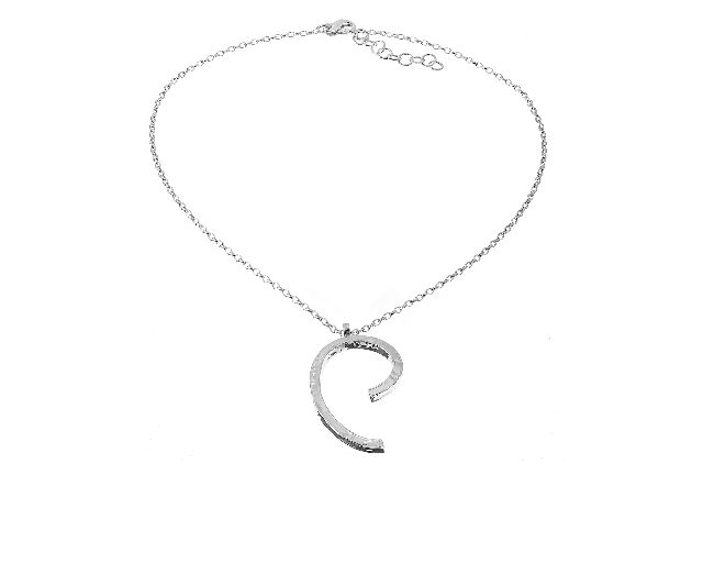 Collana tabas argento ricciolo martellato