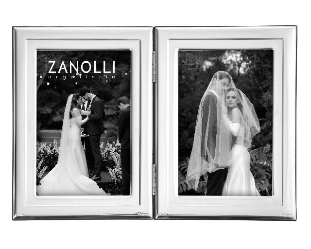 Double picture frame sky bilaminated silver