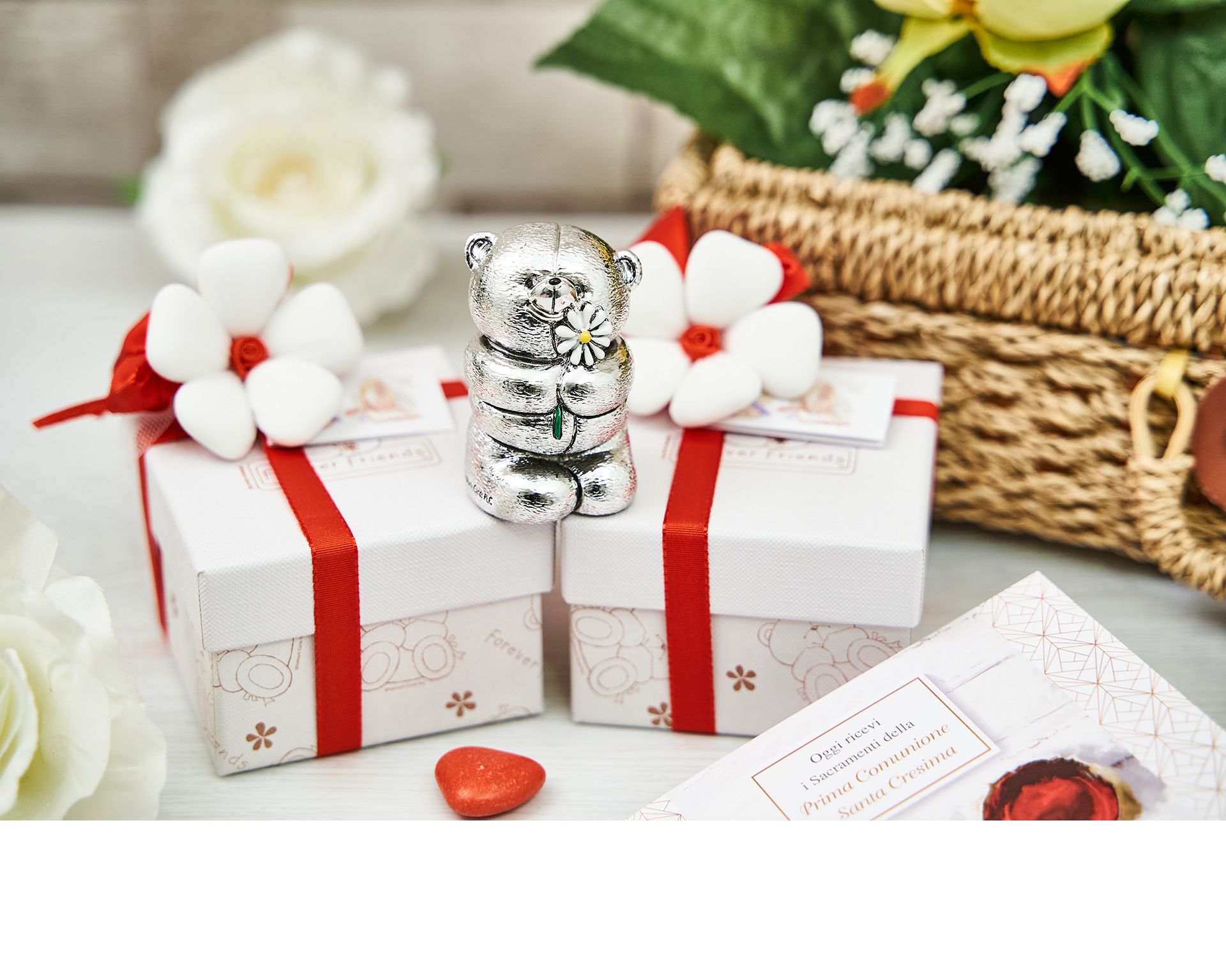 Figurina Orsetto Forever Friends Con Margherita E Ciuffo Portaconfetti Selezione Zanolli 170634 875ff03005hx