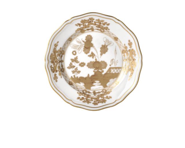Bread plate oriente italiano aurum porcelain