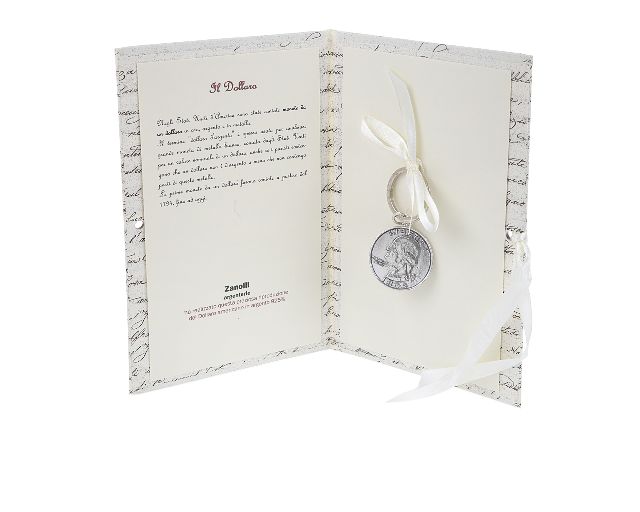 Keychain dollaro 1865 silver