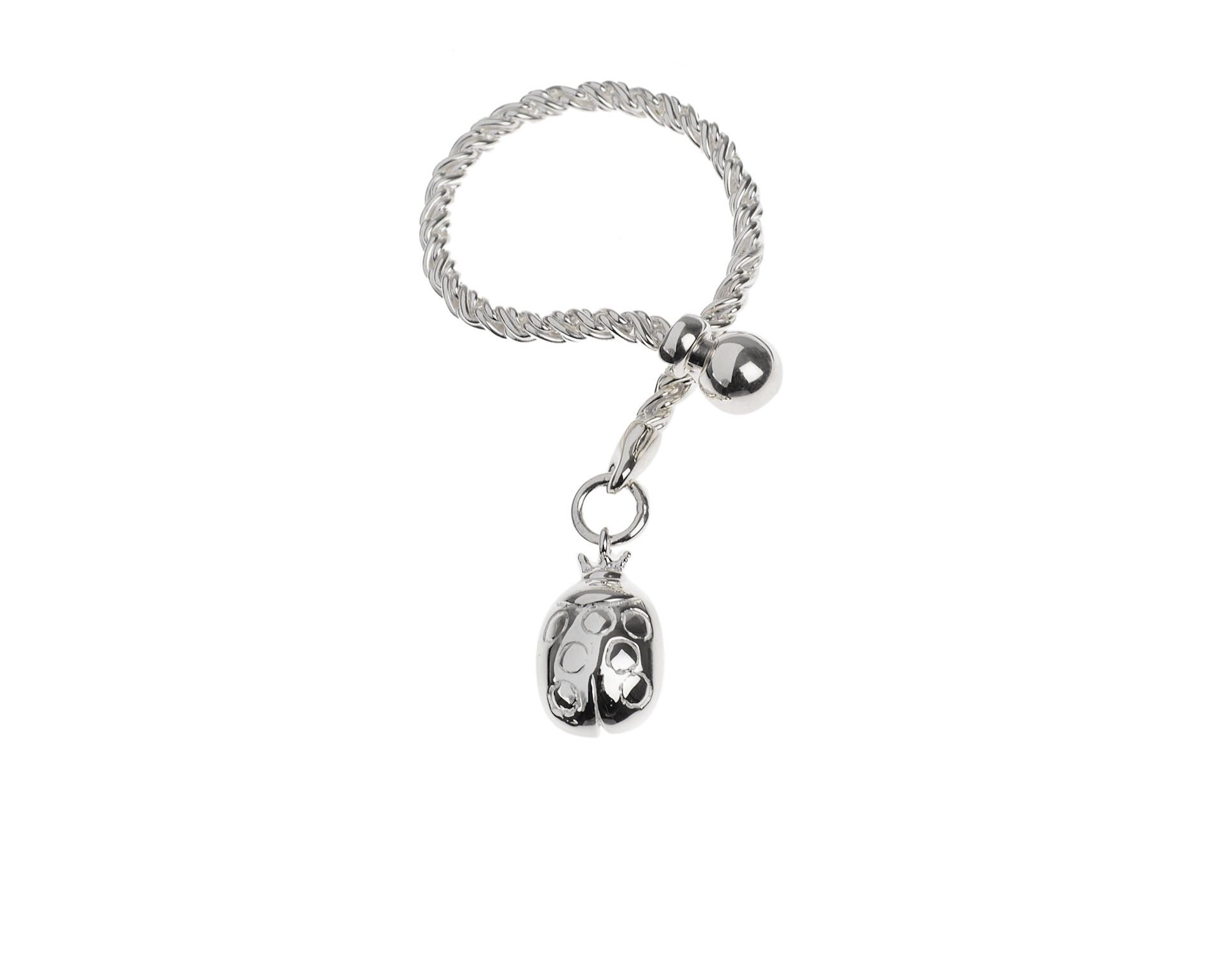 Portachiavi Coccinella Argento Selezione Zanolli 157171 834pc881