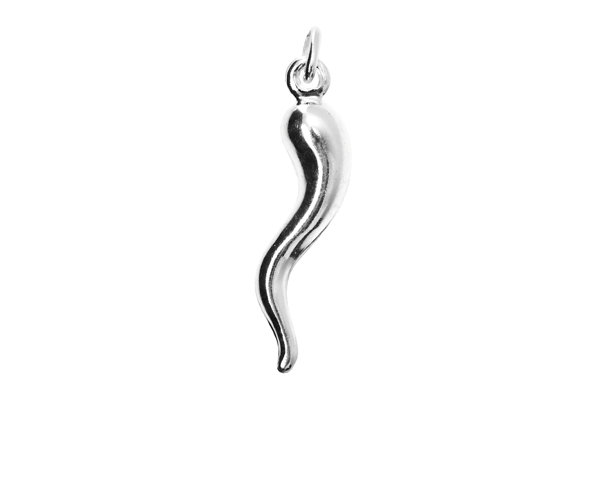 Ciondolo Cornetto Portafortuna Argento Lucido Selezione Zanolli 186146 611ci00178