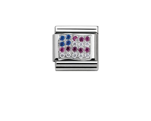 Usa composable steel silver and zircons