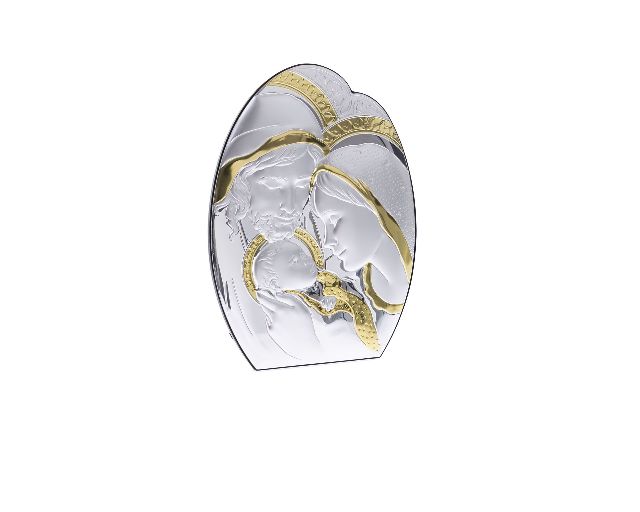 Holy Family Pvd Silver Selezione Zanolli 167085 875pu84124