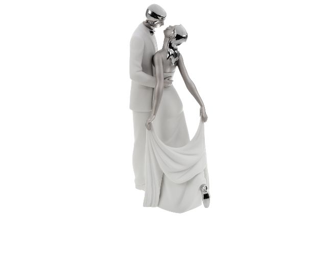 Felice Anniversario Porcellana Lustro Argento Lladro