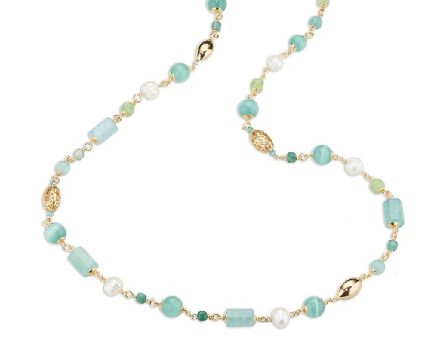 Necklace lysandre brass