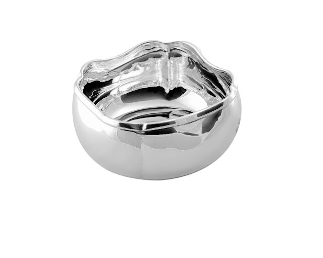 Ciotolina cuore silver plated