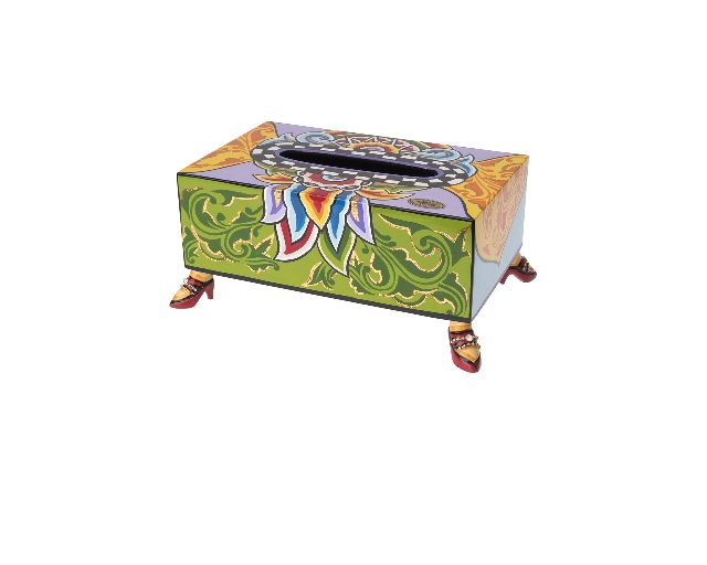 Drag tissue box hand painted
