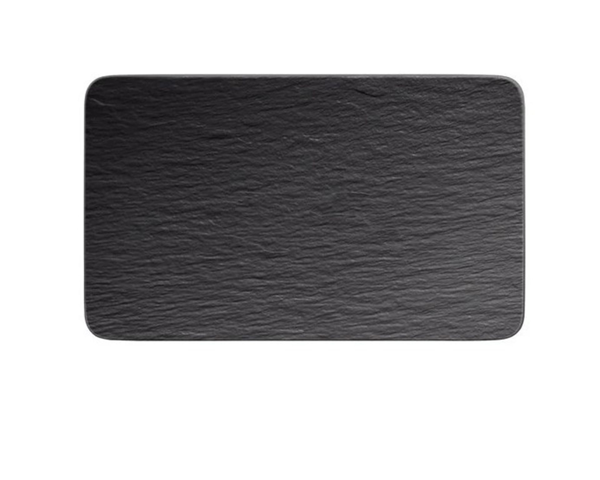 Rectangular Multiporpose Plate Manufacture Rock Porcelain Black Villeroy E Boch
