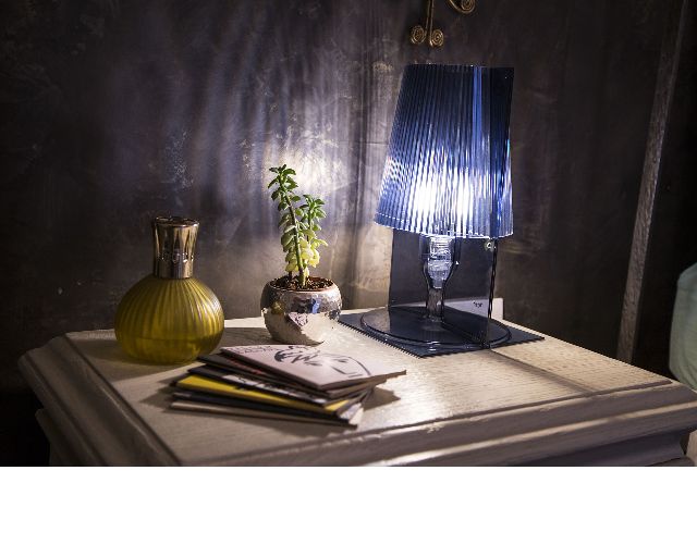 Lampada da tavolo take blu