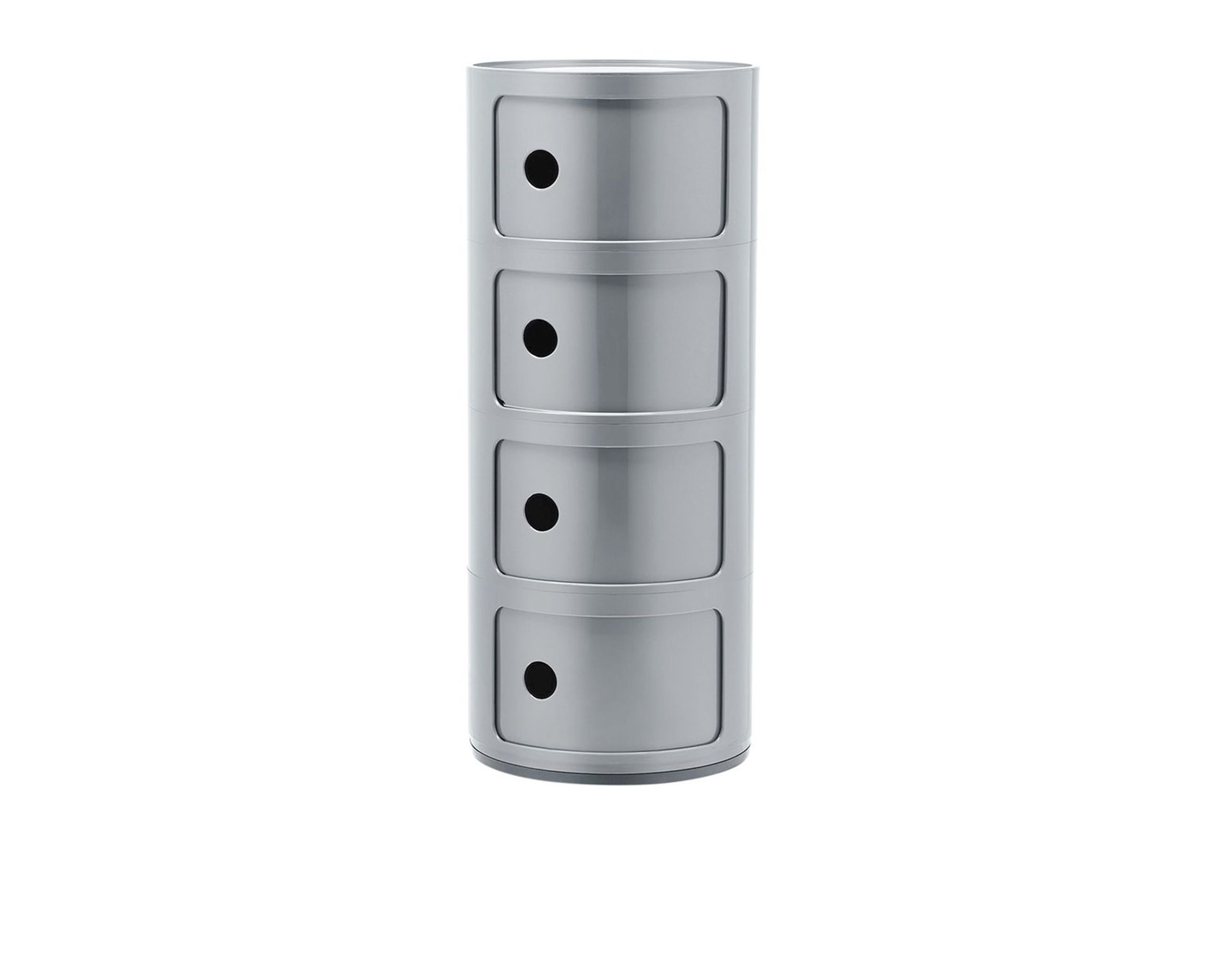 Drawer Componibile Recycled Four Elements Silver Kartell 166529 90604985si