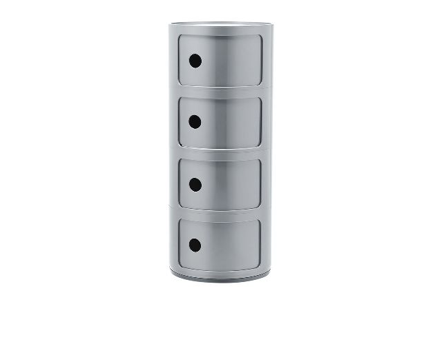 Drawer componibile recycled four elements silver