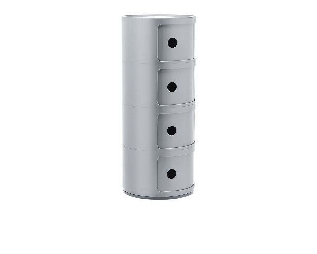 Drawer Componibile Recycled Four Elements Silver Kartell 166529 90604985si
