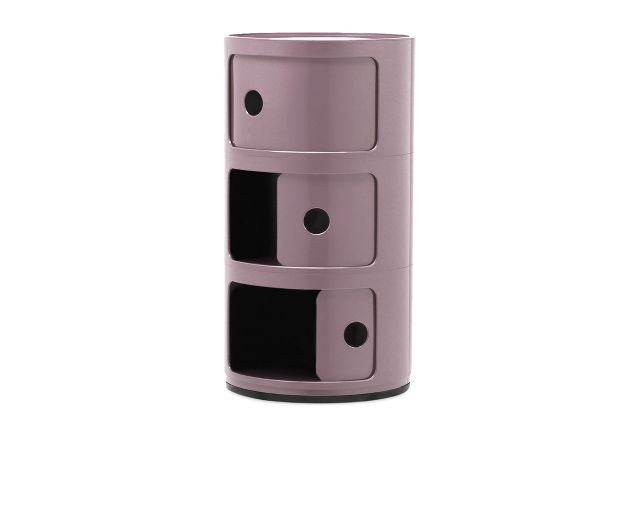 Cassettiera Componibile A Tre Elementi Colore Malva Kartell 185251 90604967mv