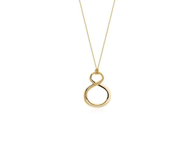 Collana infinito in bronzo dorato