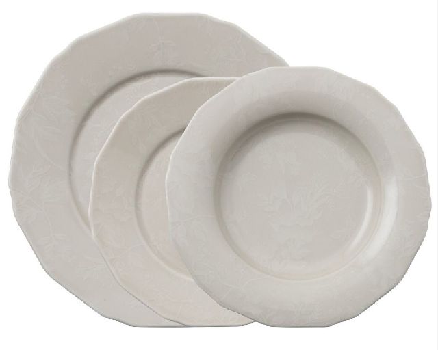 Servizio piatti garden antique rose porcellana 12 pezzi