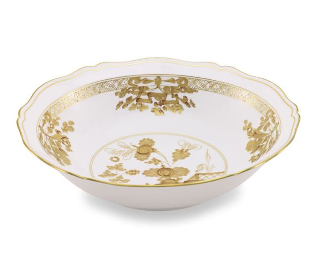 Serving soup plate oriente italiano aurum porcelain