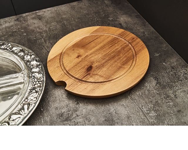 Vassoio Rotondo Per Antipasti E Formaggi Argento Usato Ricondizionato Zanolli Vintage 183869 Us0006692