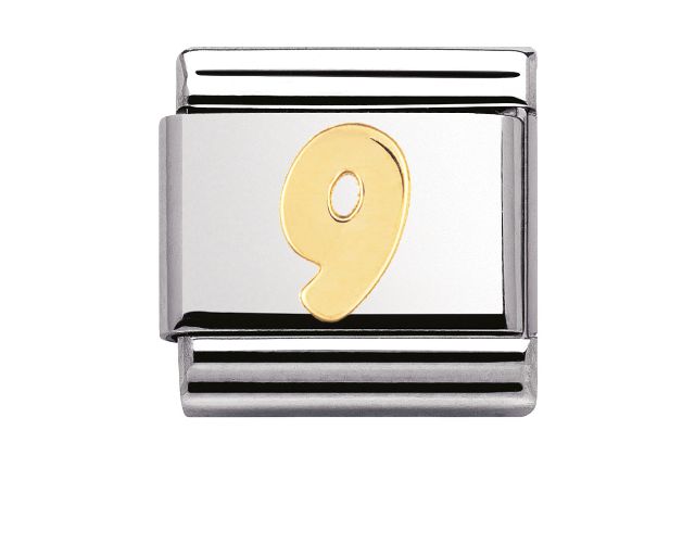 9 number composable steel and gold