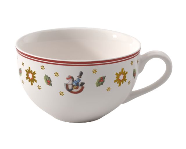 Idea regalo natale tazza the/caffè toy's delight porcellana