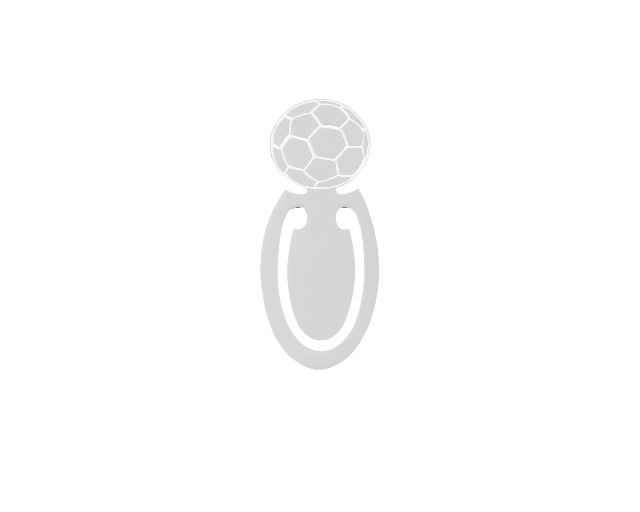 Segnalibro Pallone Di Calcio Argento Con Sacchetto Portaconfetti Selezione Zanolli 170636 964slcahx