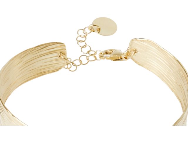Bracciale Argento Dorato Zigrinato Selezione Zanolli 187800 611br00498