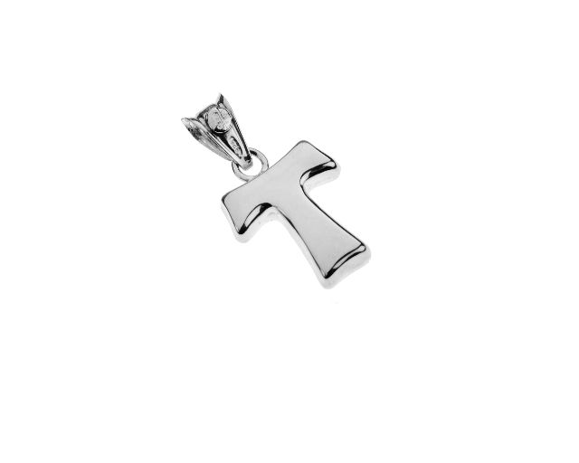 Pendant tau cross silver