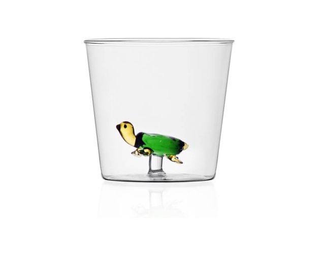 Tumbler glass animal farm turtle