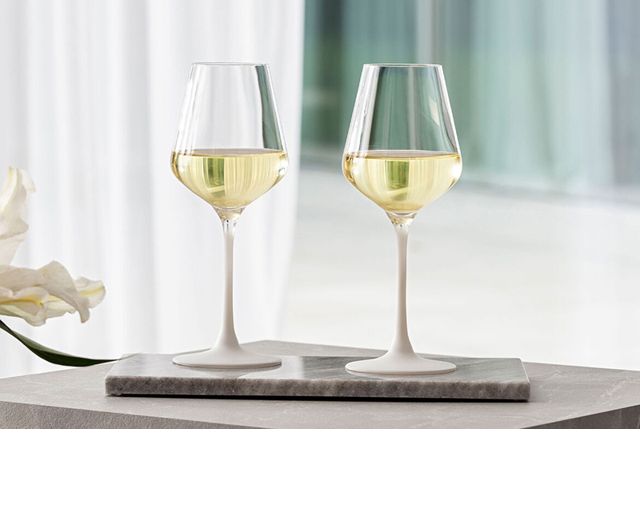 Glass Set Manufacture Rock Crystal 4 Pieces For White Wine Villeroy E Boch