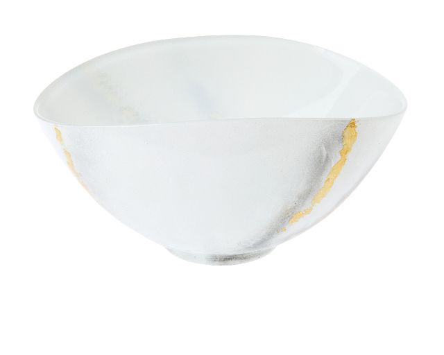 Bowl White And Gold Marble Decoration Selezione Zanolli 188495 875sq3315mo