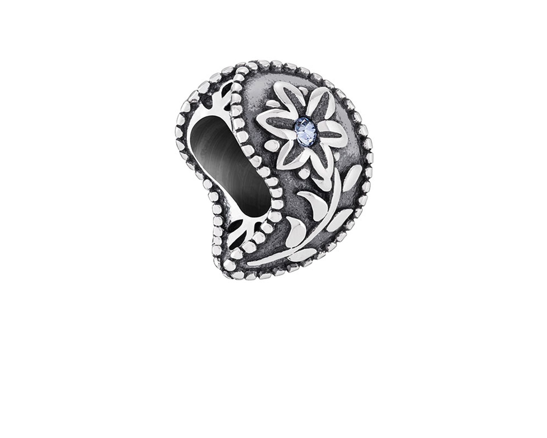 Charm Inspirations Silver Paisley Flower Chamilia