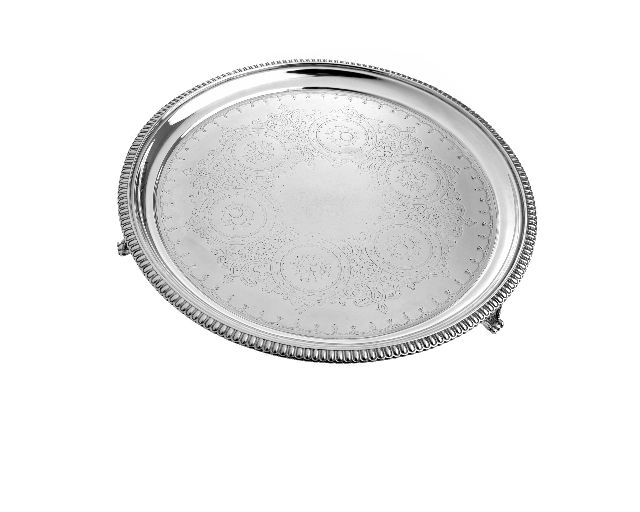 Salver silver 532 grammi london (gb) 1872-1873