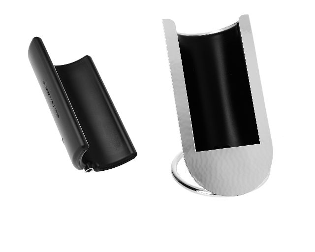 Thermal Bottle Holder Trilaminated Silver With Silver Band Selezione Zanolli 185116 624w1036