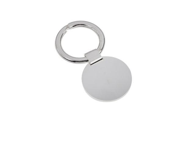 Portachiavi Argento Con Piastrina Tonda Selezione Zanolli 154277 2vb48pct